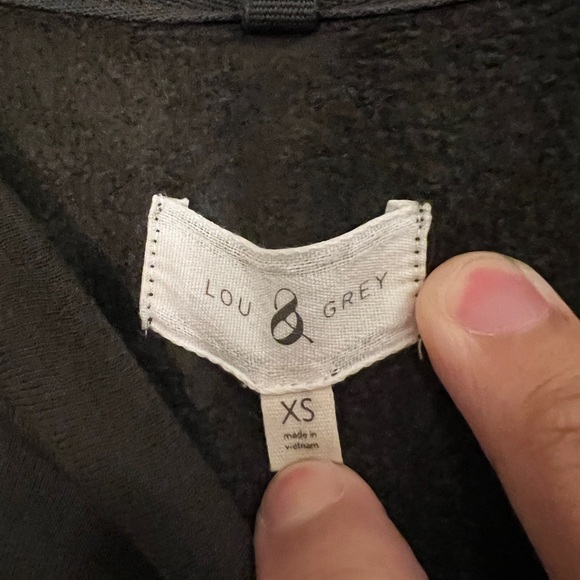 Lou & Grey buttersoft sweatshirt olive green XS - Picture 3 of 3